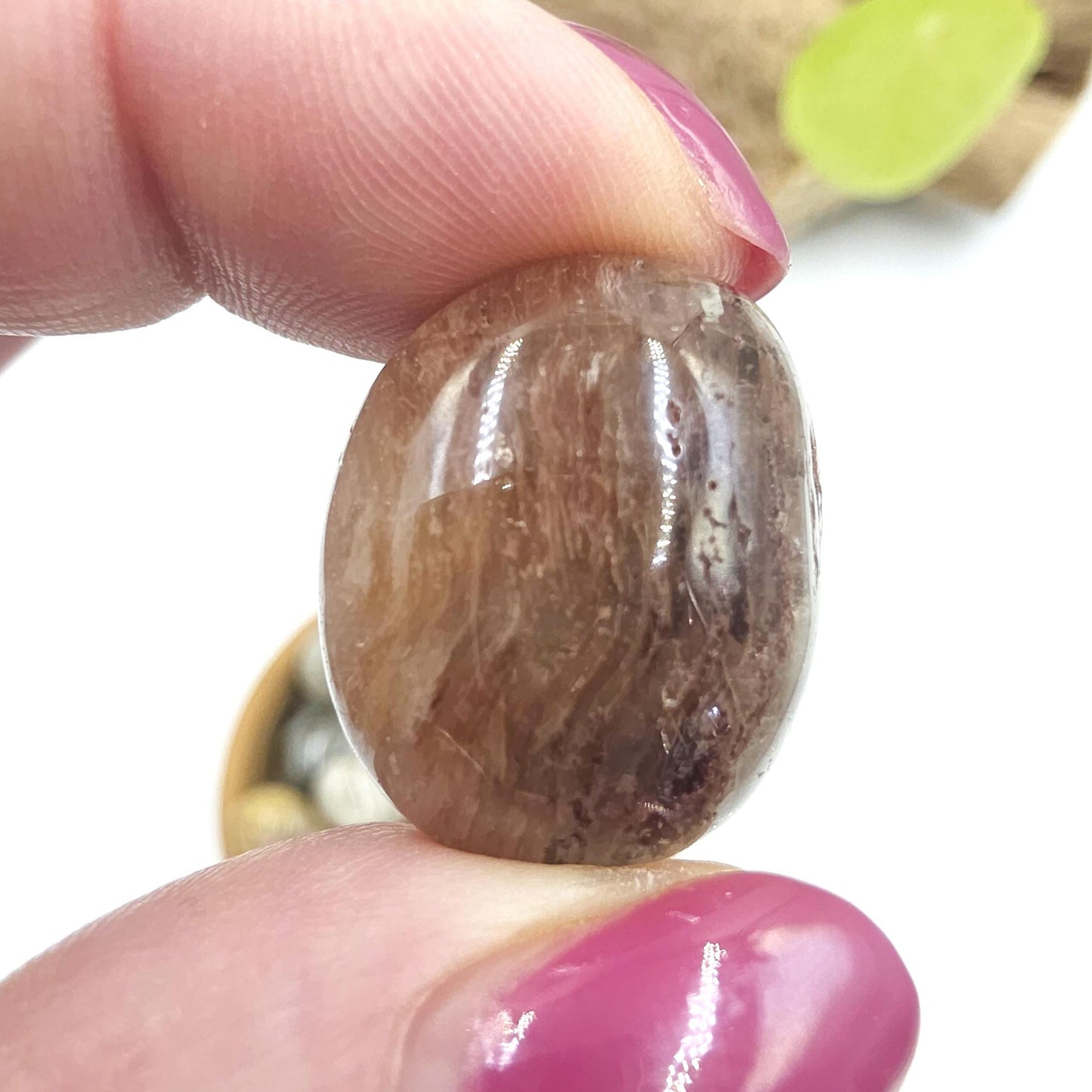 Thousand Layer Garden Quartz (Lodolite) Tumble Stones – Manifestation, Growth & Spiritual Journey Crystal, 2-3cm