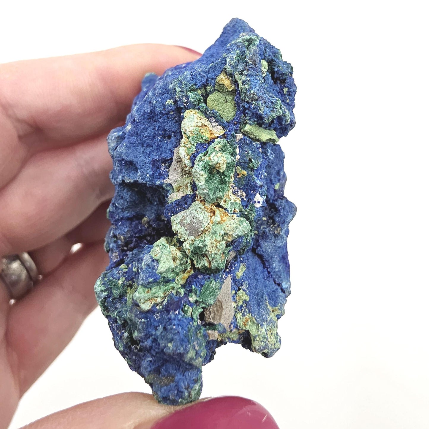 Raw Azurite Specimen – Intuition, Insight & Third Eye Chakra Crystal, 100g