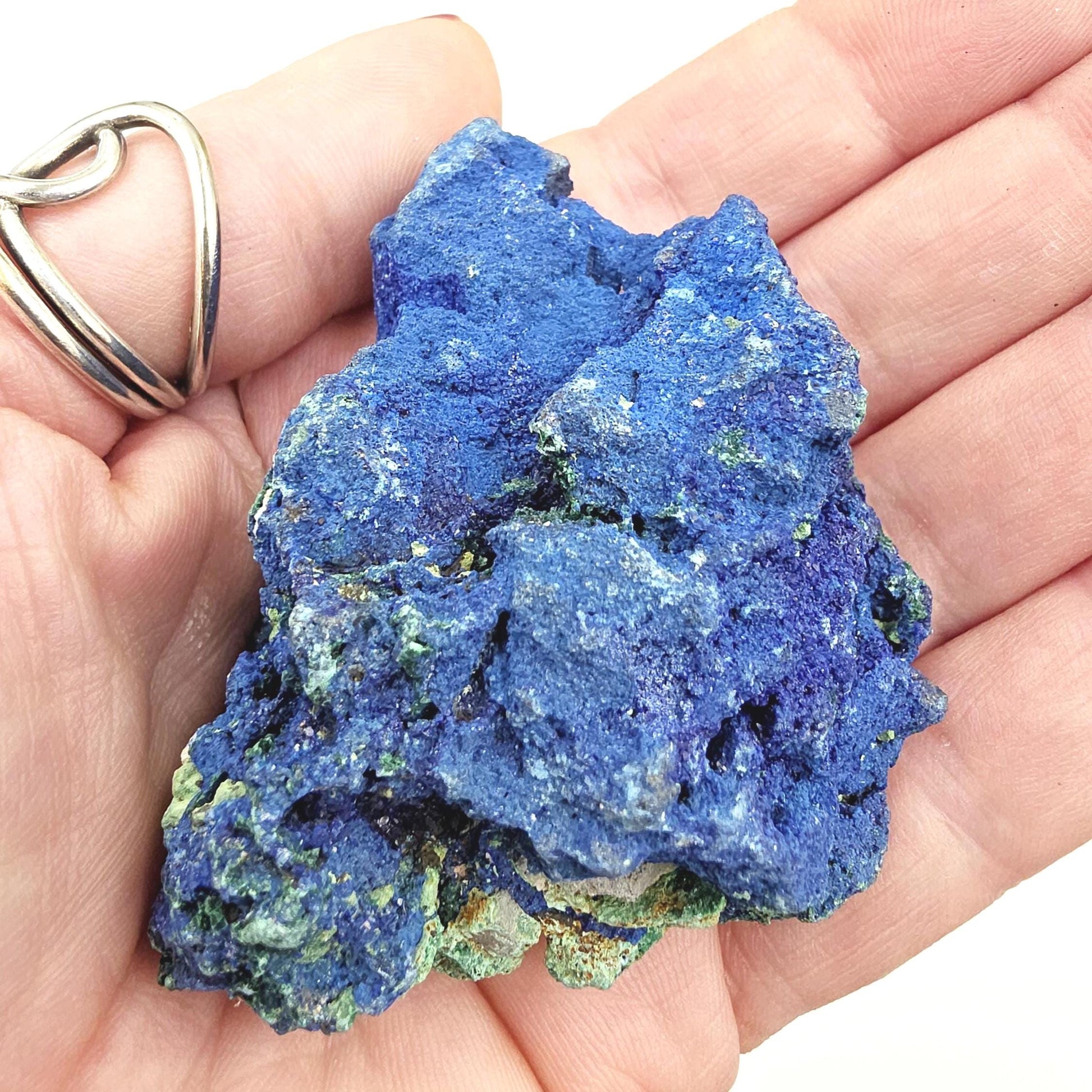 Raw Azurite Specimen – Intuition, Insight & Third Eye Chakra Crystal, 100g