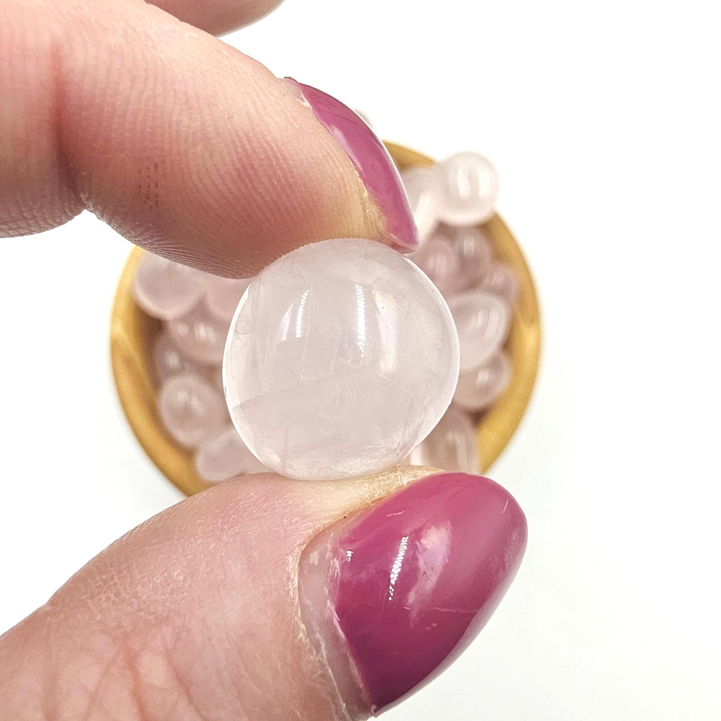 Gemmy Rose Quartz Pebble Tumble Stones – Love, Emotional Healing & Heart Chakra Crystal, 1-2cm