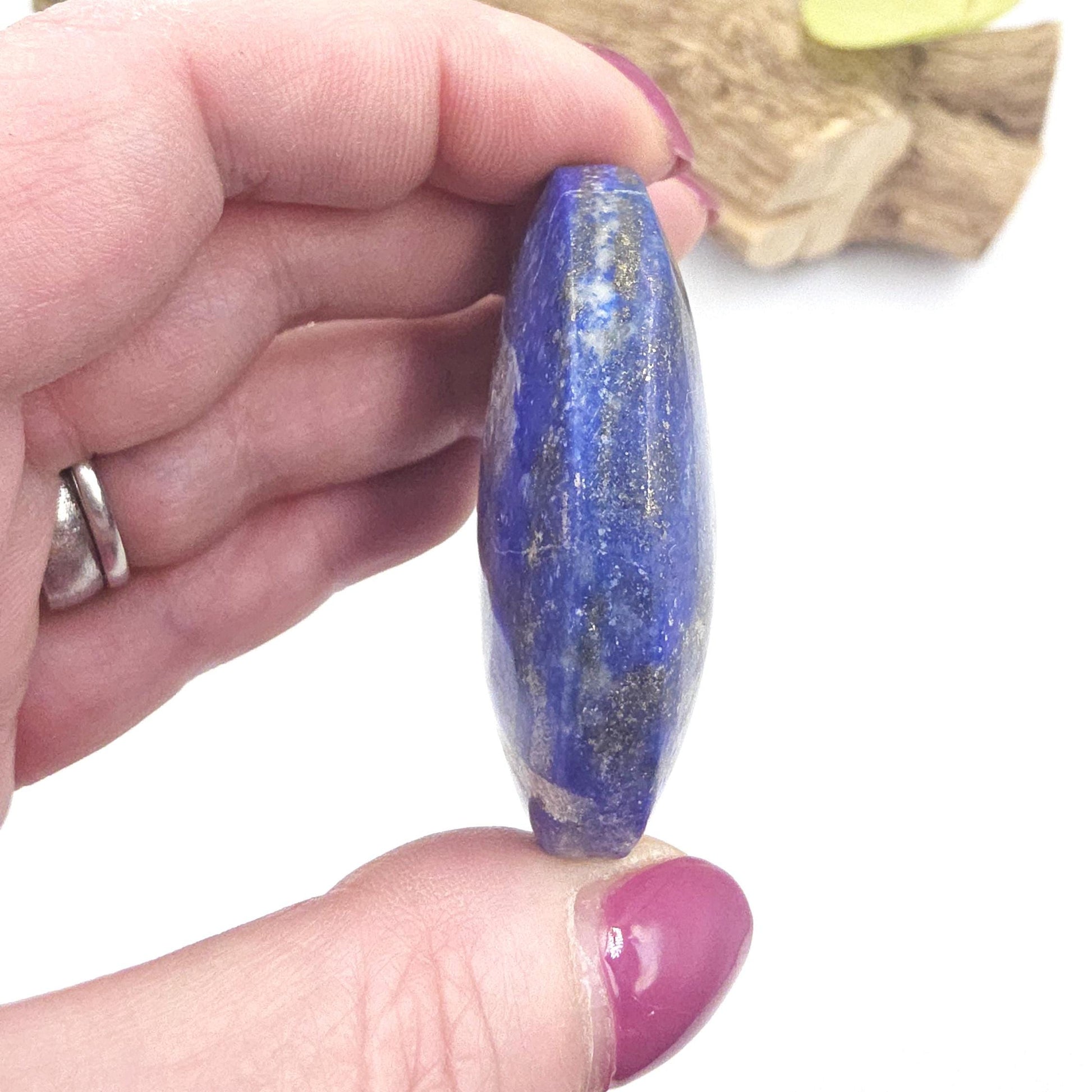Lapis Lazuli Palm Stone – Wisdom, Communication & Third Eye Chakra Crystal, 80g