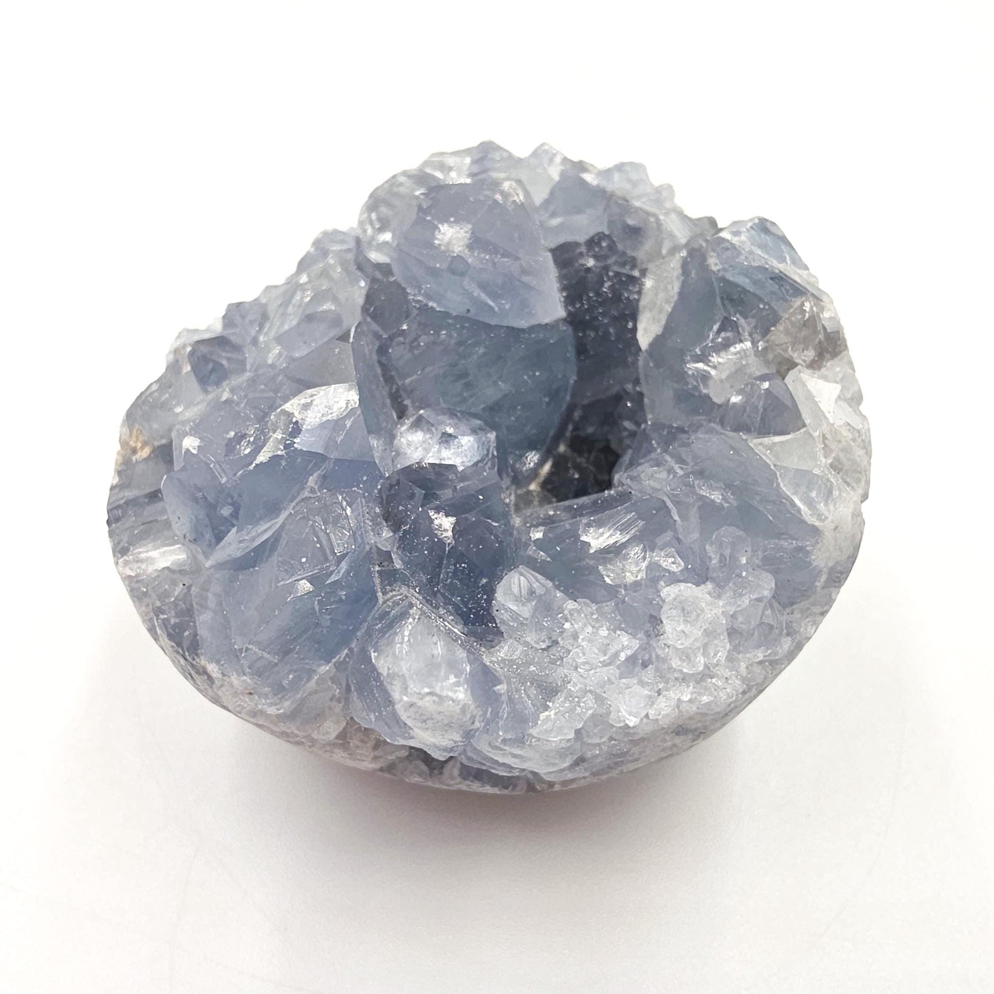 Round Raw Celestite Cluster Specimen – Calm, Spiritual Connection & Crown Chakra Crystal, 300g