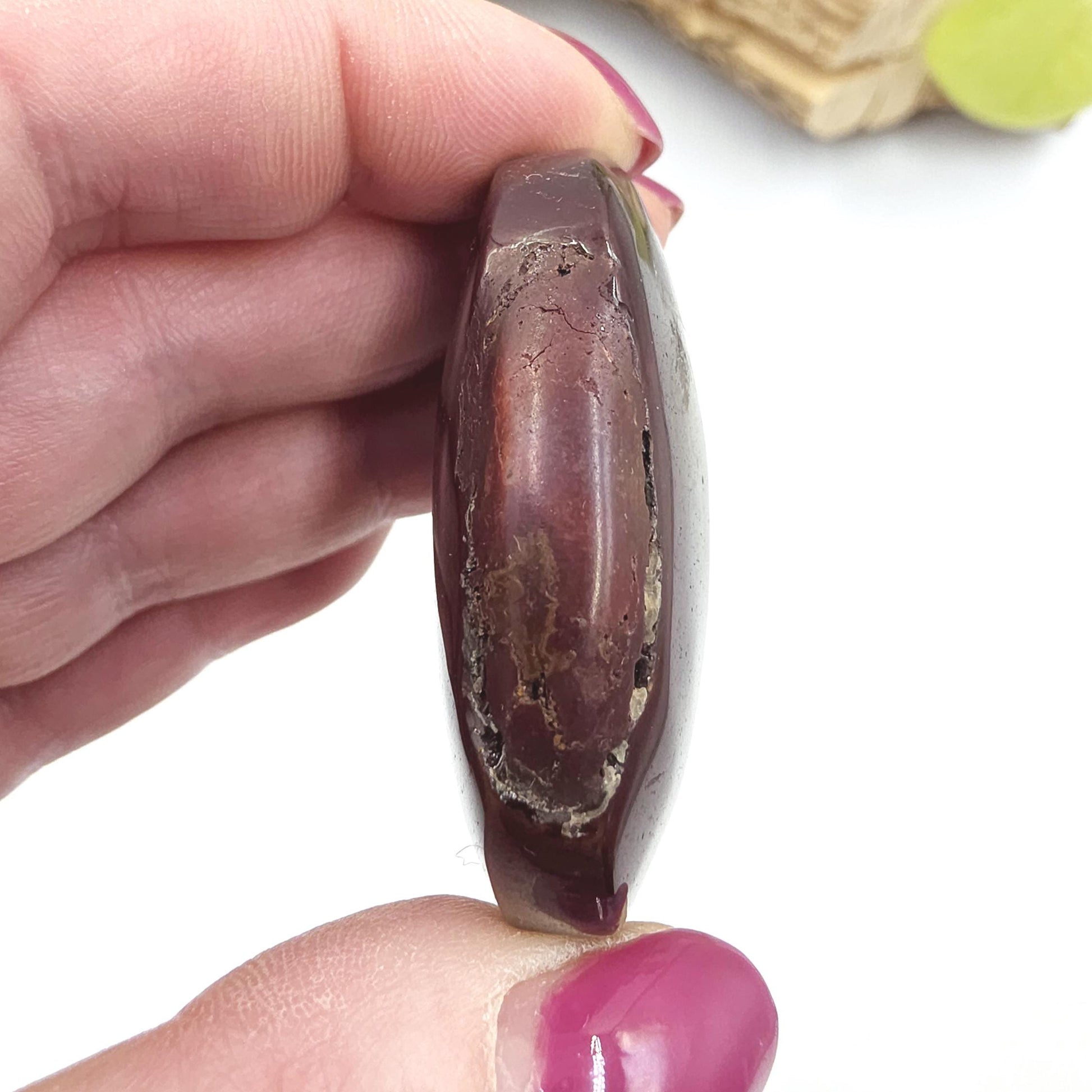 Mookaite Jasper Palm Stone - Grounding and Vitality Healing Crystal, 50g