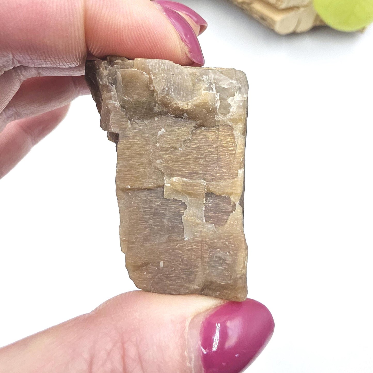 Raw Skeletal Moonstone Specimen – Intuition, Feminine Energy & Lunar Wisdom Crystal, 60g