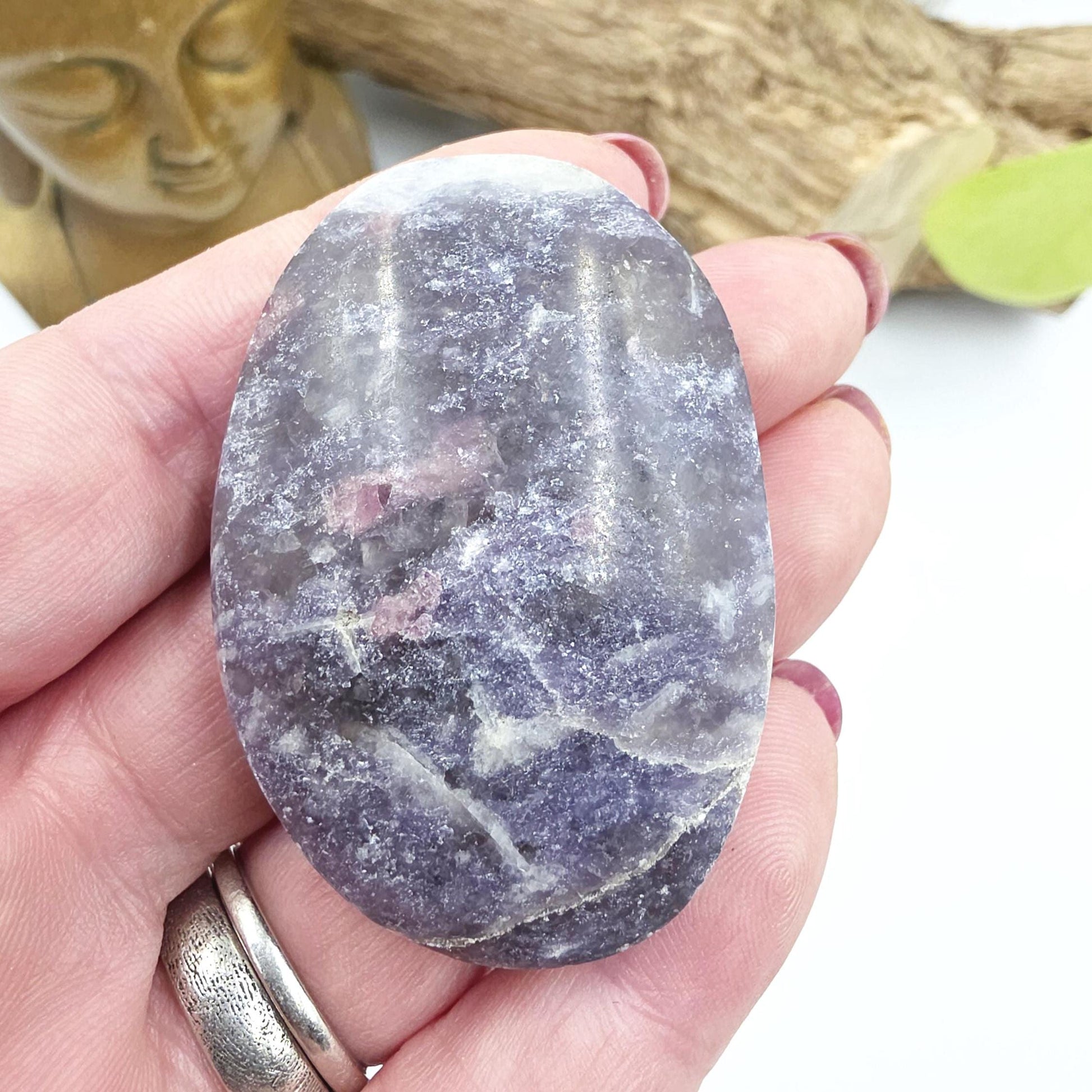 Unicorn Stone Palm Stone (Pegmatite) – Calm, Comfort & Emotional Healing Crystal, 55g