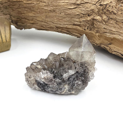 Little Rare Black Spirit Quartz Cluster - Protective & Spiritual Growth Crystal - 50g