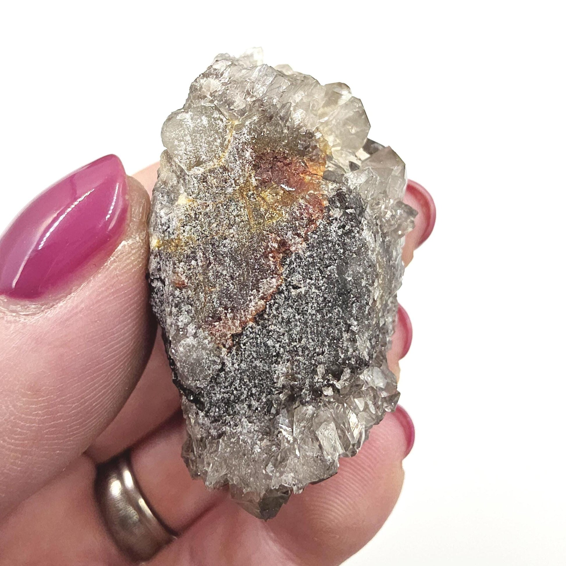 Little Rare Black Spirit Quartz Cluster - Protective & Spiritual Growth Crystal - 50g