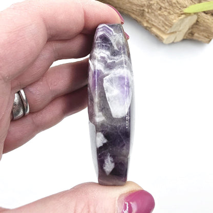 Dream Amethyst Palm Stone - Intuition & Spiritual Protection Crystal, 110g