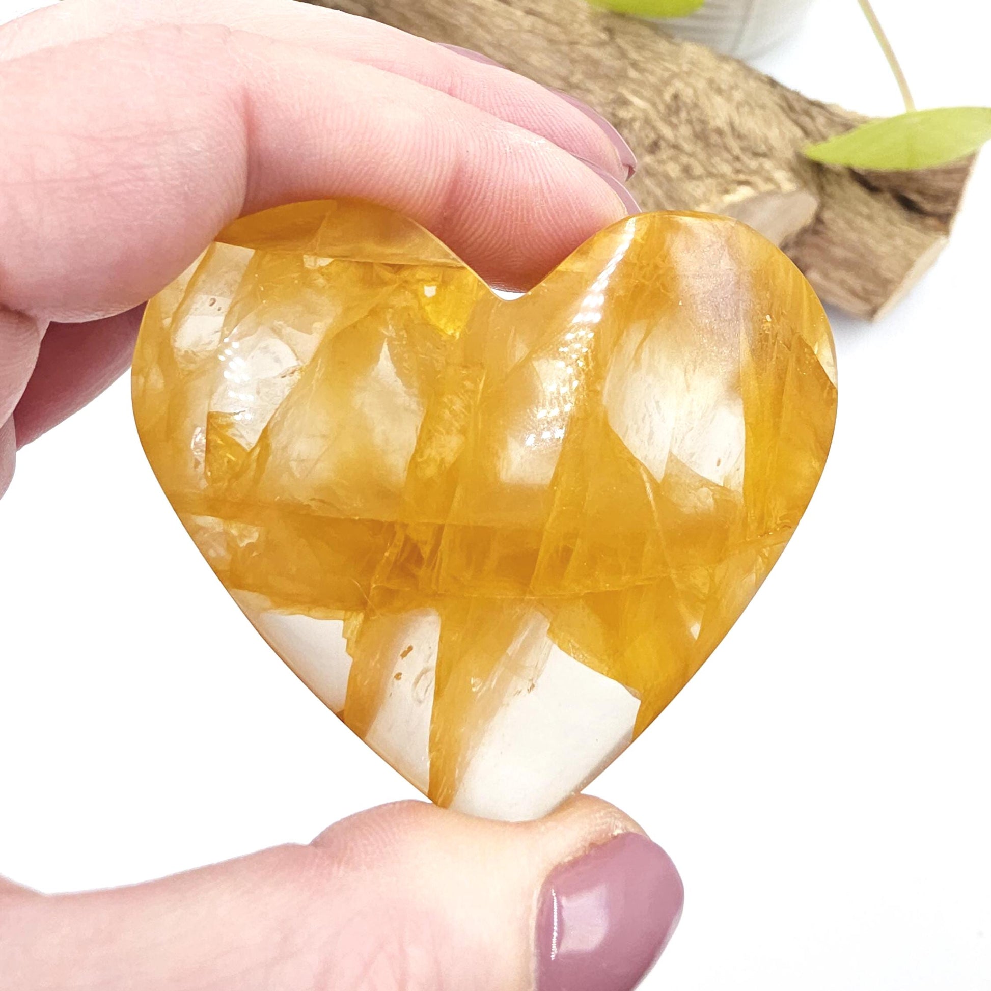 High Grade Golden Healer Quartz Heart – Healing, Energy Amplification & Chakra Alignment Crystal, 100g