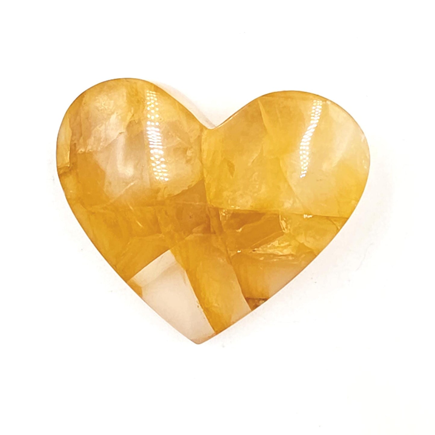 High Grade Golden Healer Quartz Heart – Healing, Energy Amplification & Chakra Alignment Crystal, 100g