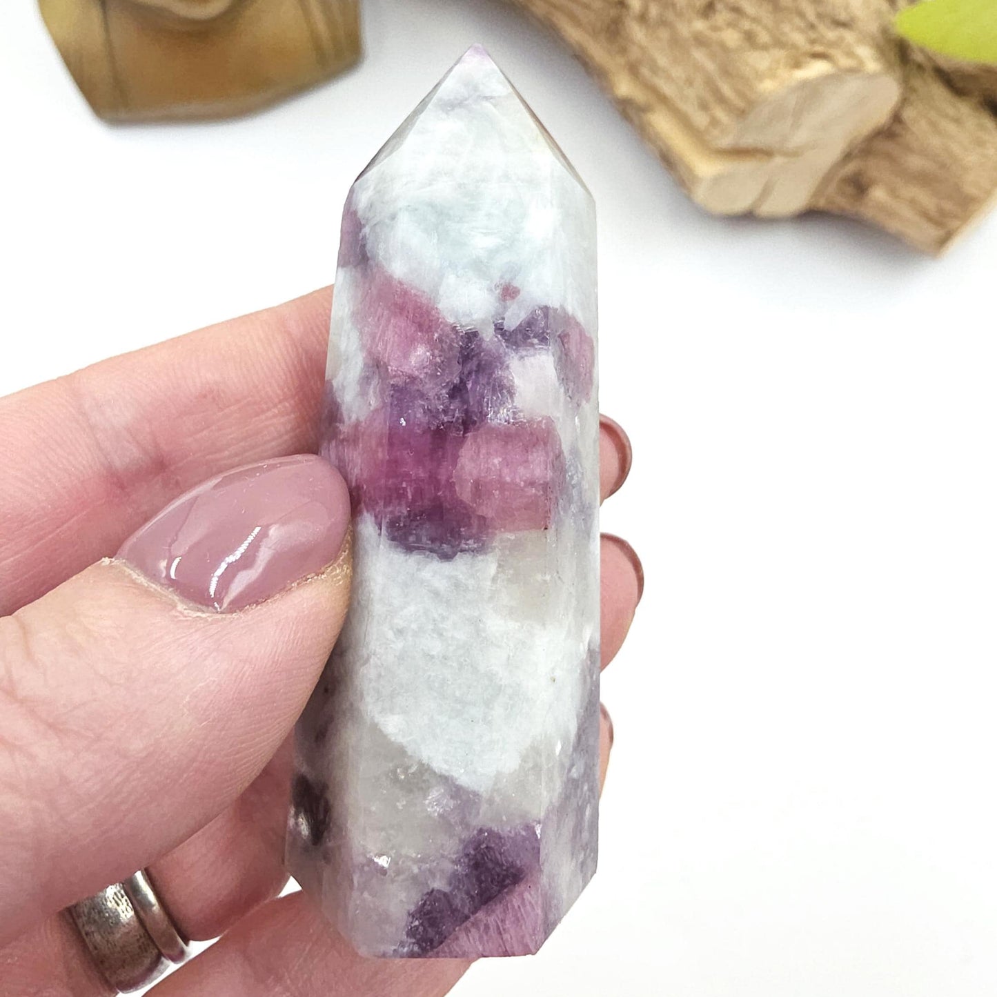 Pink Tourmaline Point – Love, Emotional Healing & Heart Chakra Crystal, 7cm