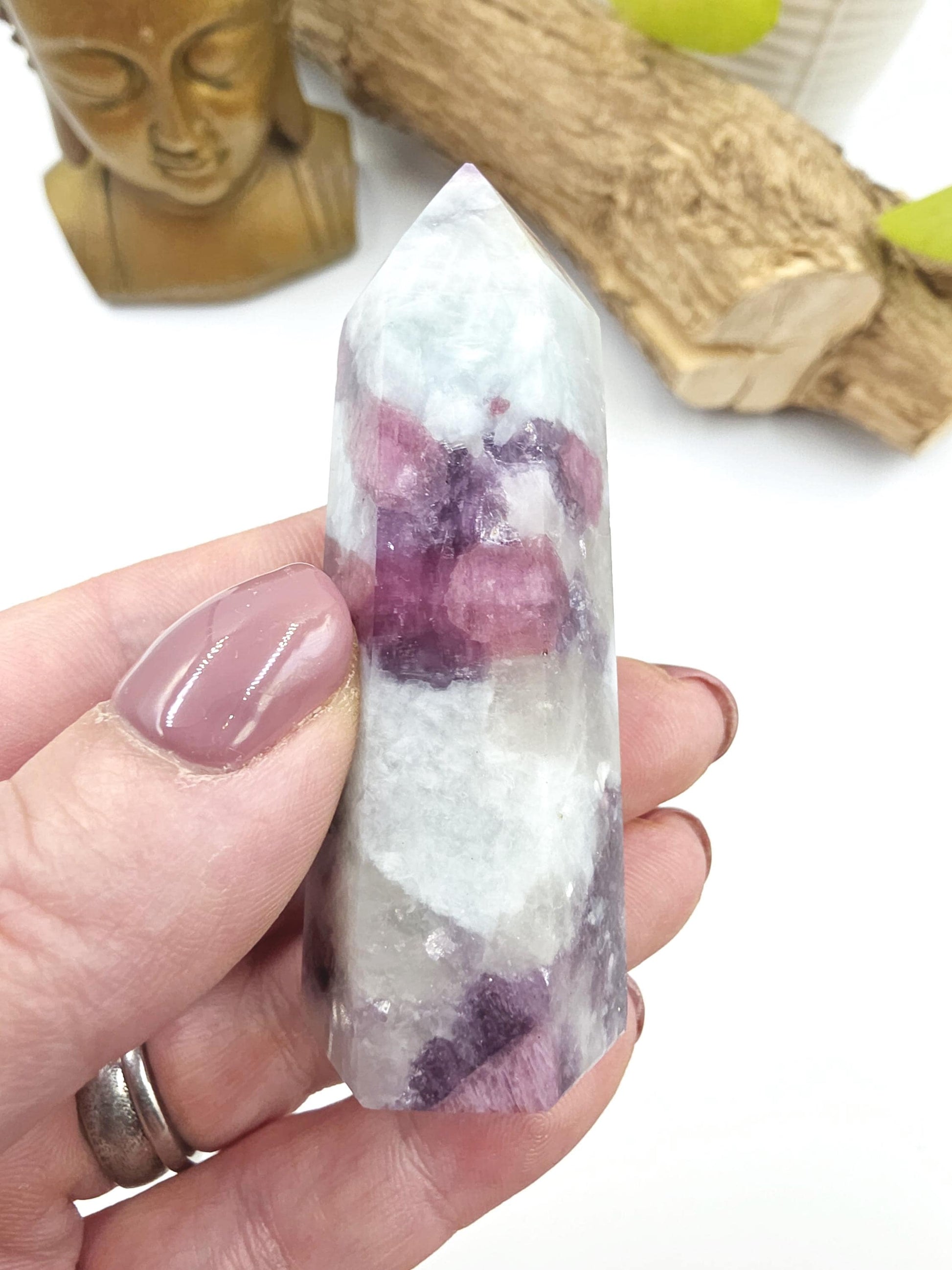 Pink Tourmaline Point – Love, Emotional Healing & Heart Chakra Crystal, 7cm
