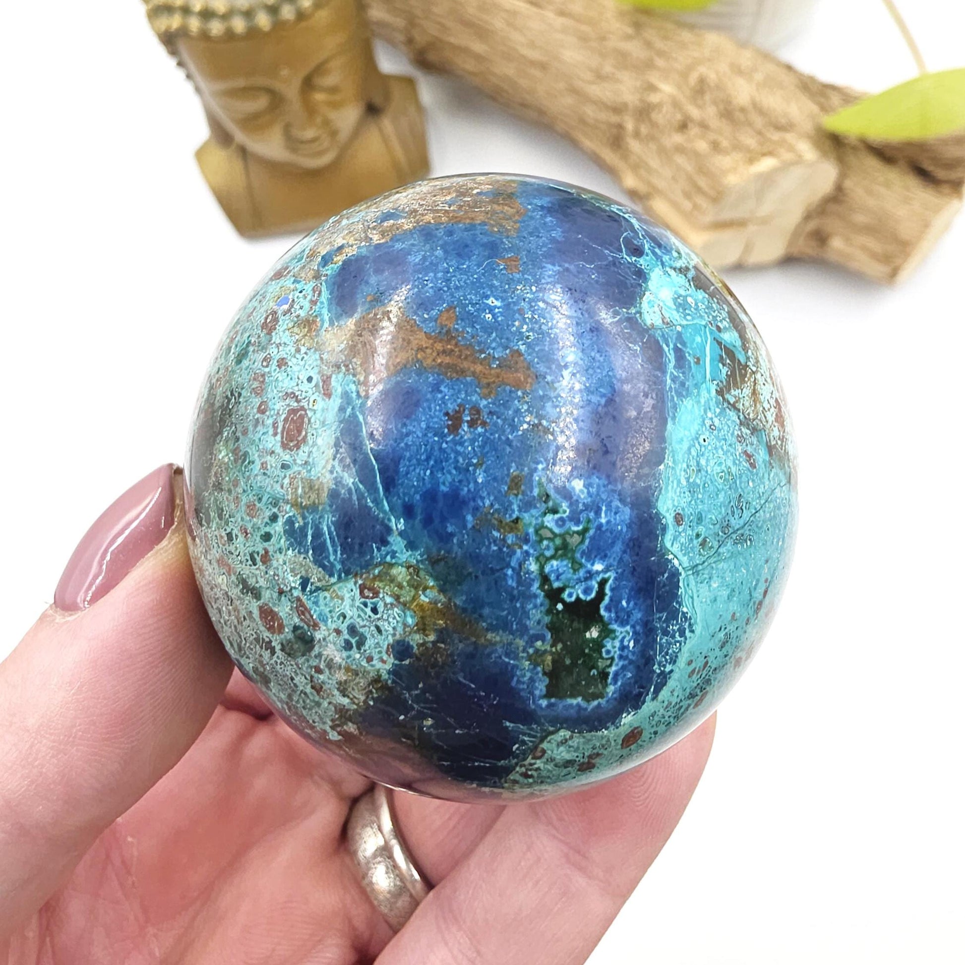 Large Quantum Quattro Sphere – Emotional Healing, Heart Chakra Balance & Spiritual Growth Crystal, 59mm