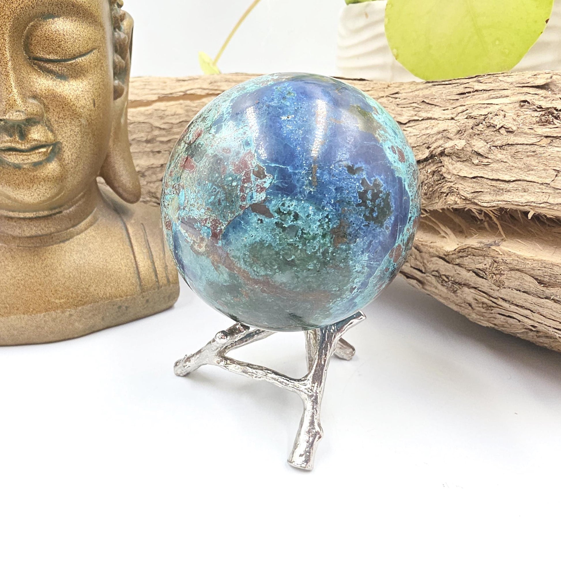Large Quantum Quattro Sphere – Emotional Healing, Heart Chakra Balance & Spiritual Growth Crystal, 59mm