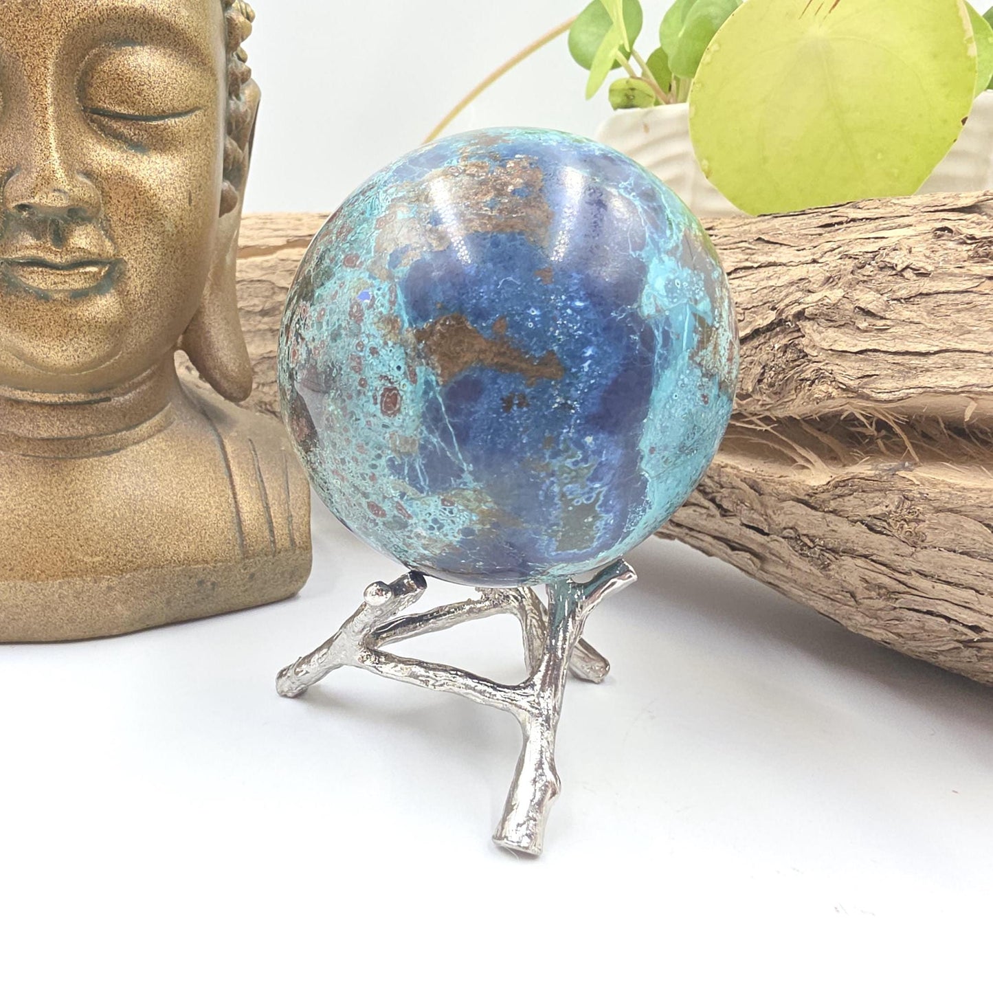 Large Quantum Quattro Sphere – Emotional Healing, Heart Chakra Balance & Spiritual Growth Crystal, 59mm