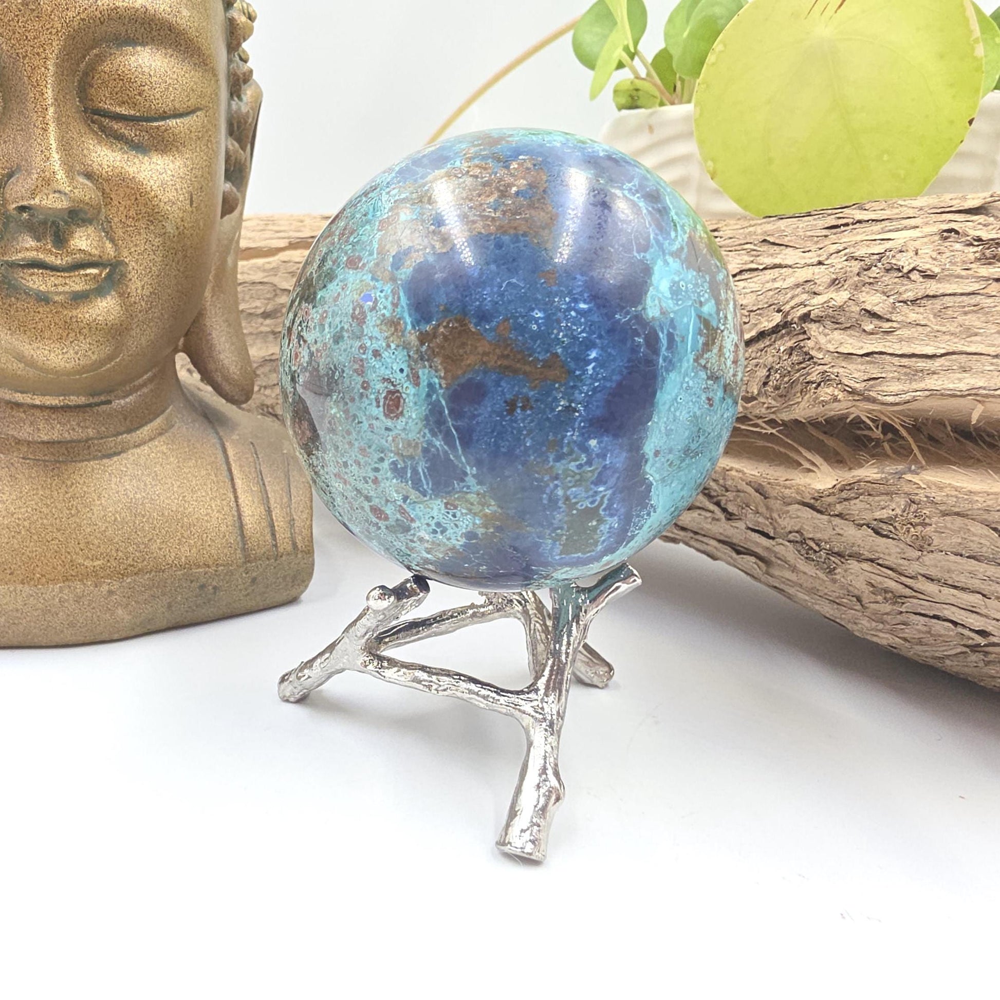 Large Quantum Quattro Sphere – Emotional Healing, Heart Chakra Balance & Spiritual Growth Crystal, 59mm