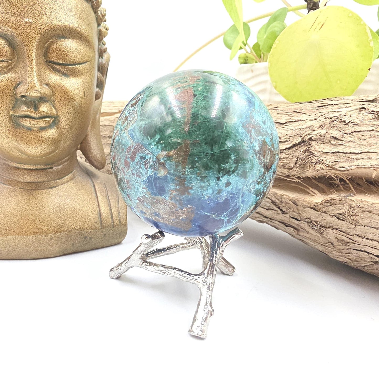 Large Quantum Quattro Sphere – Emotional Healing, Heart Chakra Balance & Spiritual Growth Crystal, 59mm