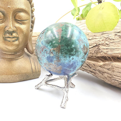 Large Quantum Quattro Sphere – Emotional Healing, Heart Chakra Balance & Spiritual Growth Crystal, 59mm