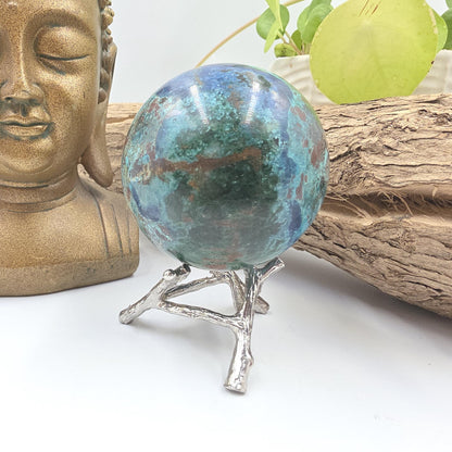 Large Quantum Quattro Sphere – Emotional Healing, Heart Chakra Balance & Spiritual Growth Crystal, 59mm