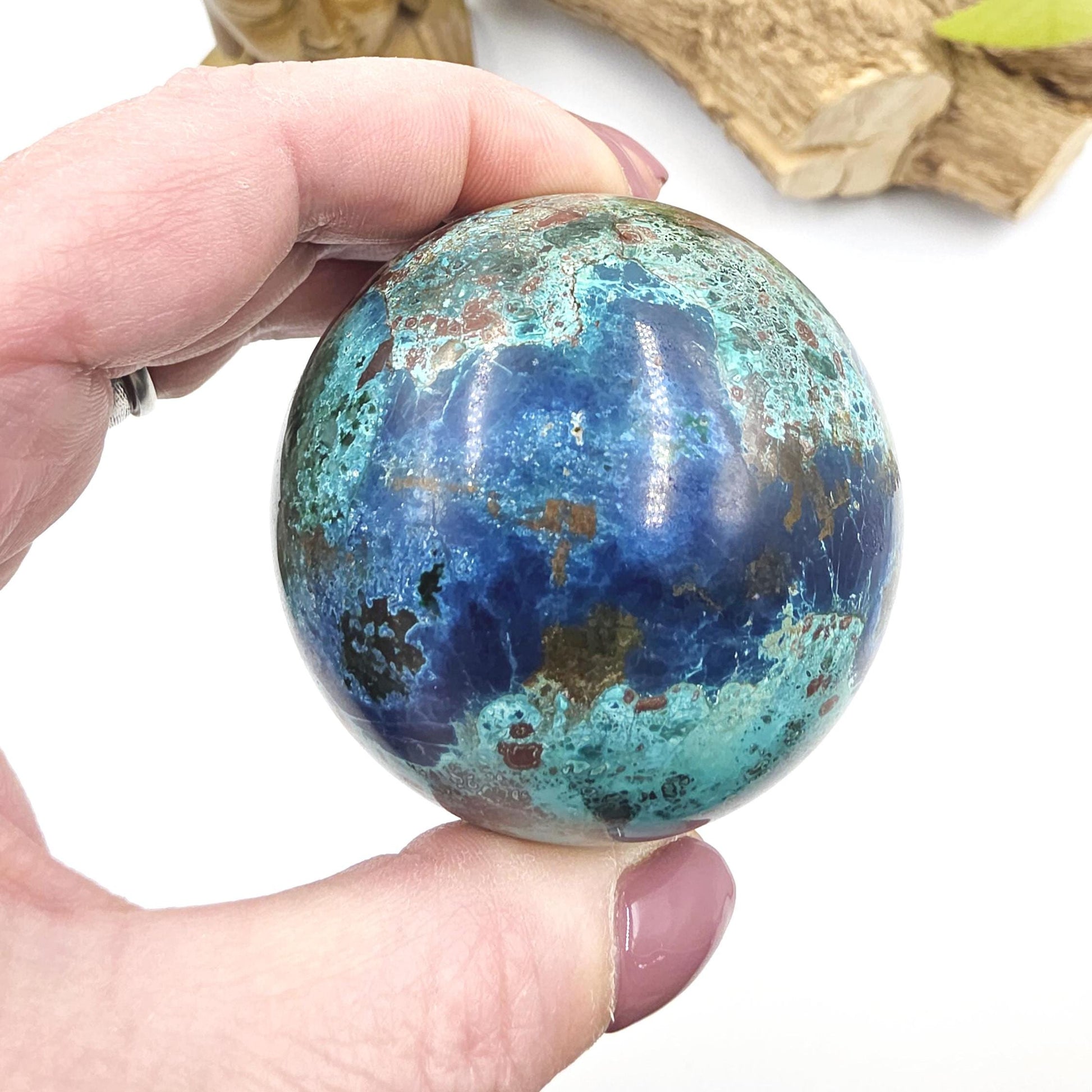 Large Quantum Quattro Sphere – Emotional Healing, Heart Chakra Balance & Spiritual Growth Crystal, 59mm