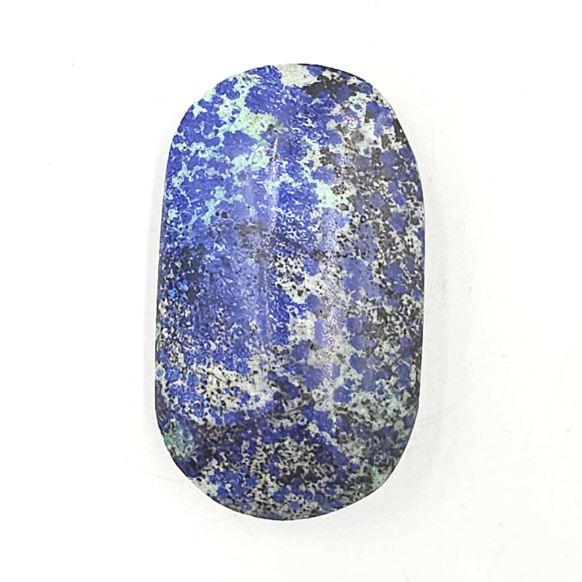 Rare Azurite Palm Stone - Intuition & Spiritual Insight Third Eye Chakra Crystal, 40g