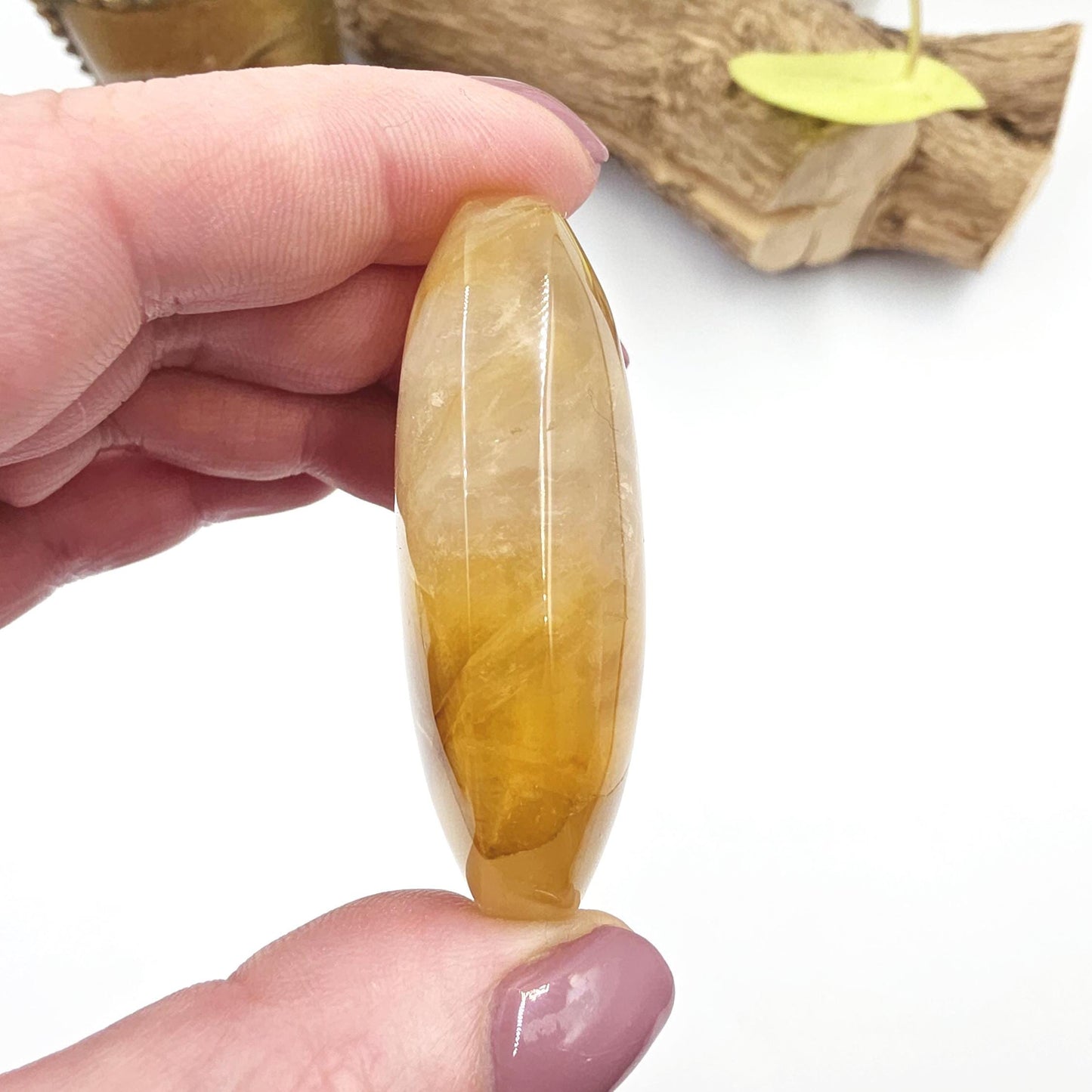 High Grade Golden Healer Palm Stone – Deep Healing & Spiritual Balance Crystal, 60g