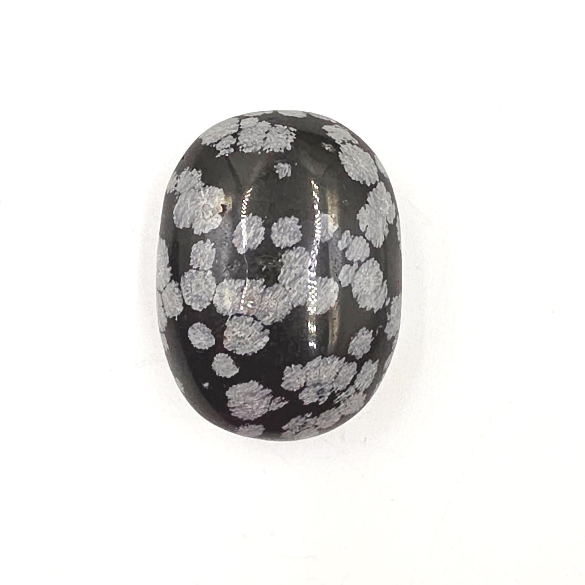 Little Snowflake Obsidian Palm Stone – Grounding, Protection & Emotional Balance Crystal, 40g