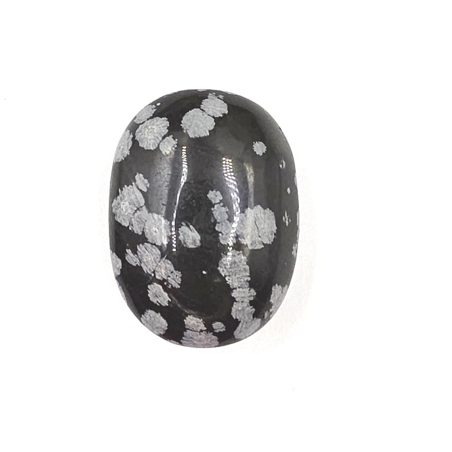 Little Snowflake Obsidian Palm Stone – Grounding, Protection & Emotional Balance Crystal, 40g