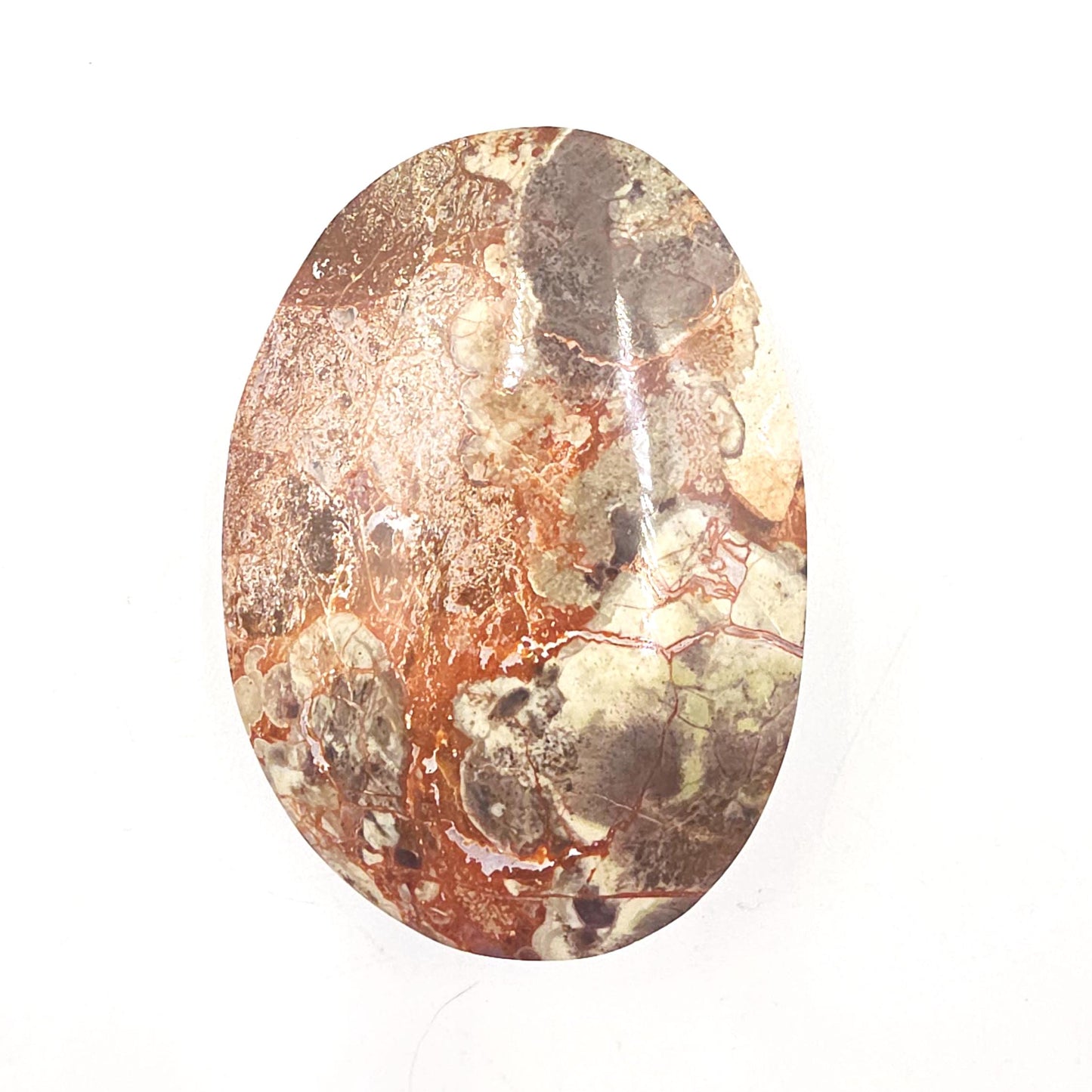 Money Agate Palm Stone – Abundance, Stability & Root Chakra Crystal, 100g