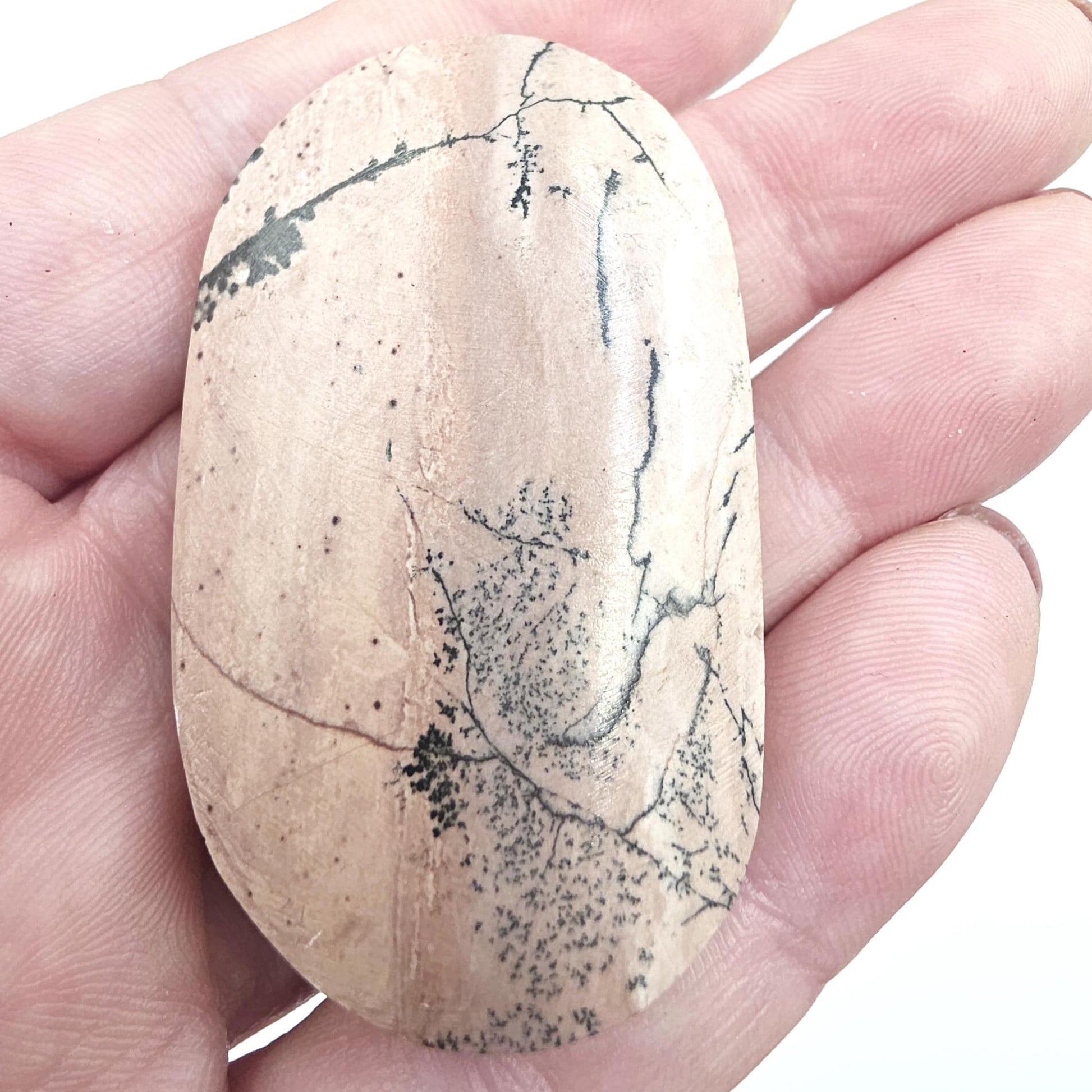 Picture Jasper Palm Stone – Grounding, Stability & Earth Connection Crystal, 35g