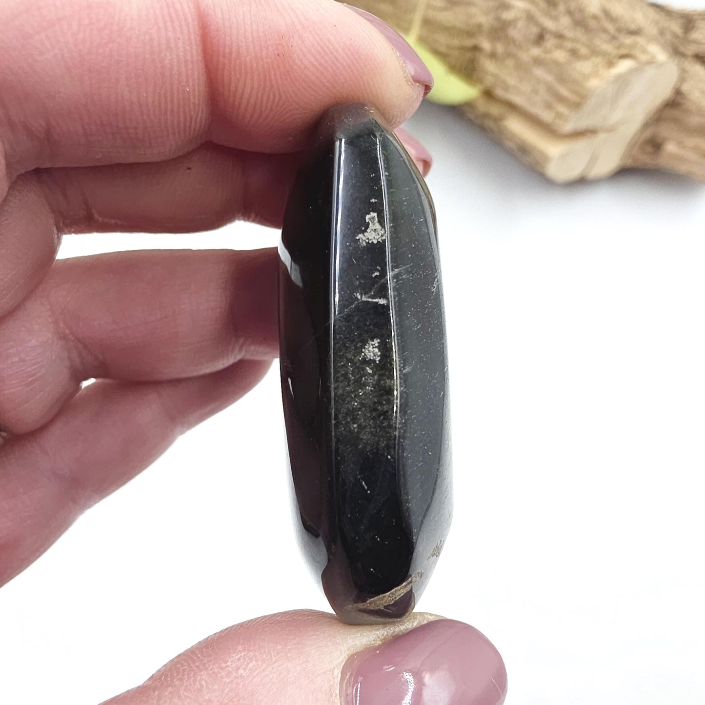 Blue Tiger's Eye Palm Stone - Protection & Intuition Healing Crystal, 50g