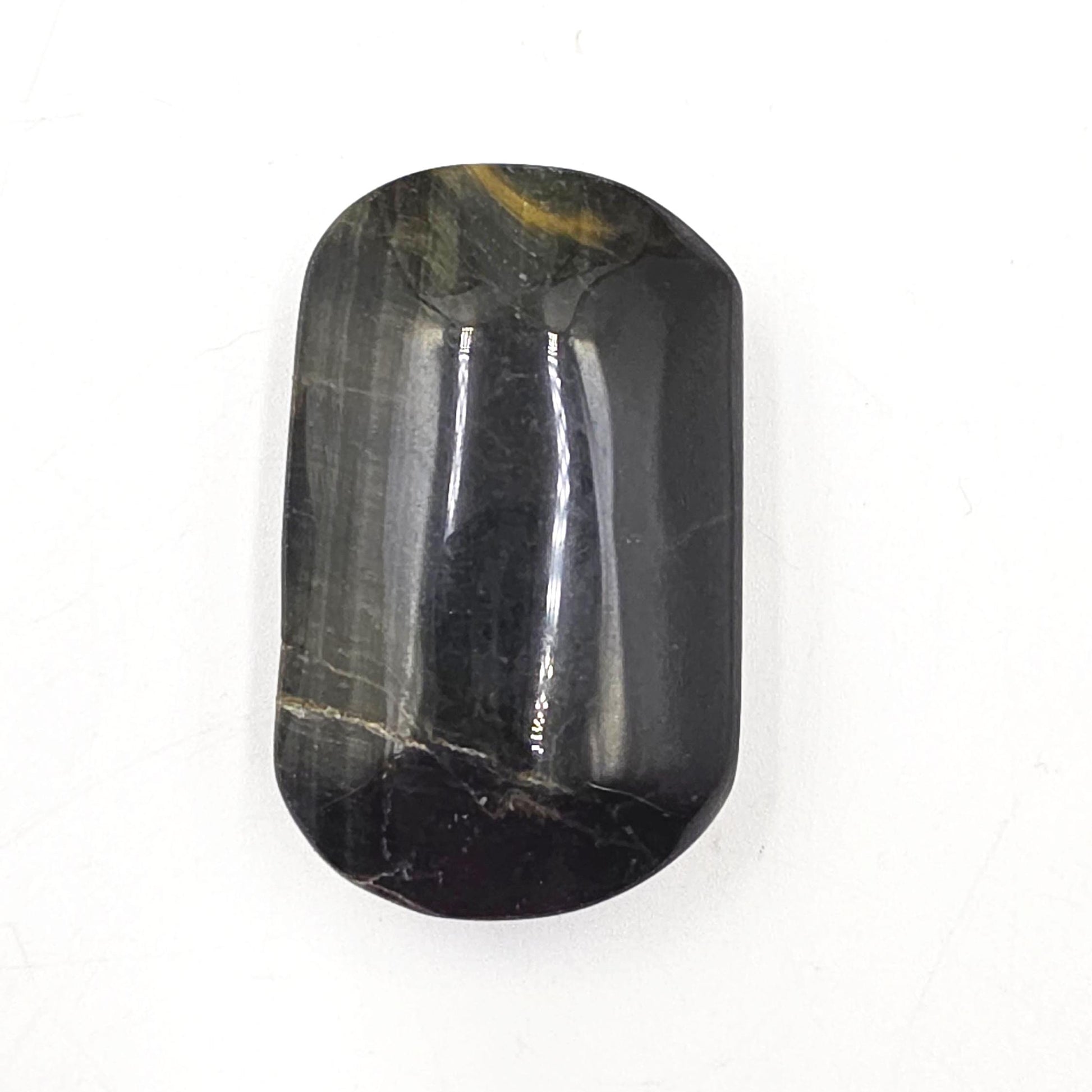 Blue Tiger's Eye Palm Stone - Protection & Intuition Healing Crystal, 50g