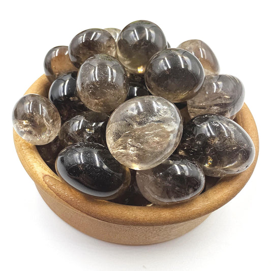 Smoky Quartz Tumble Stone – Grounding, Protection & Stress Relief Healing Crystal, 2cm