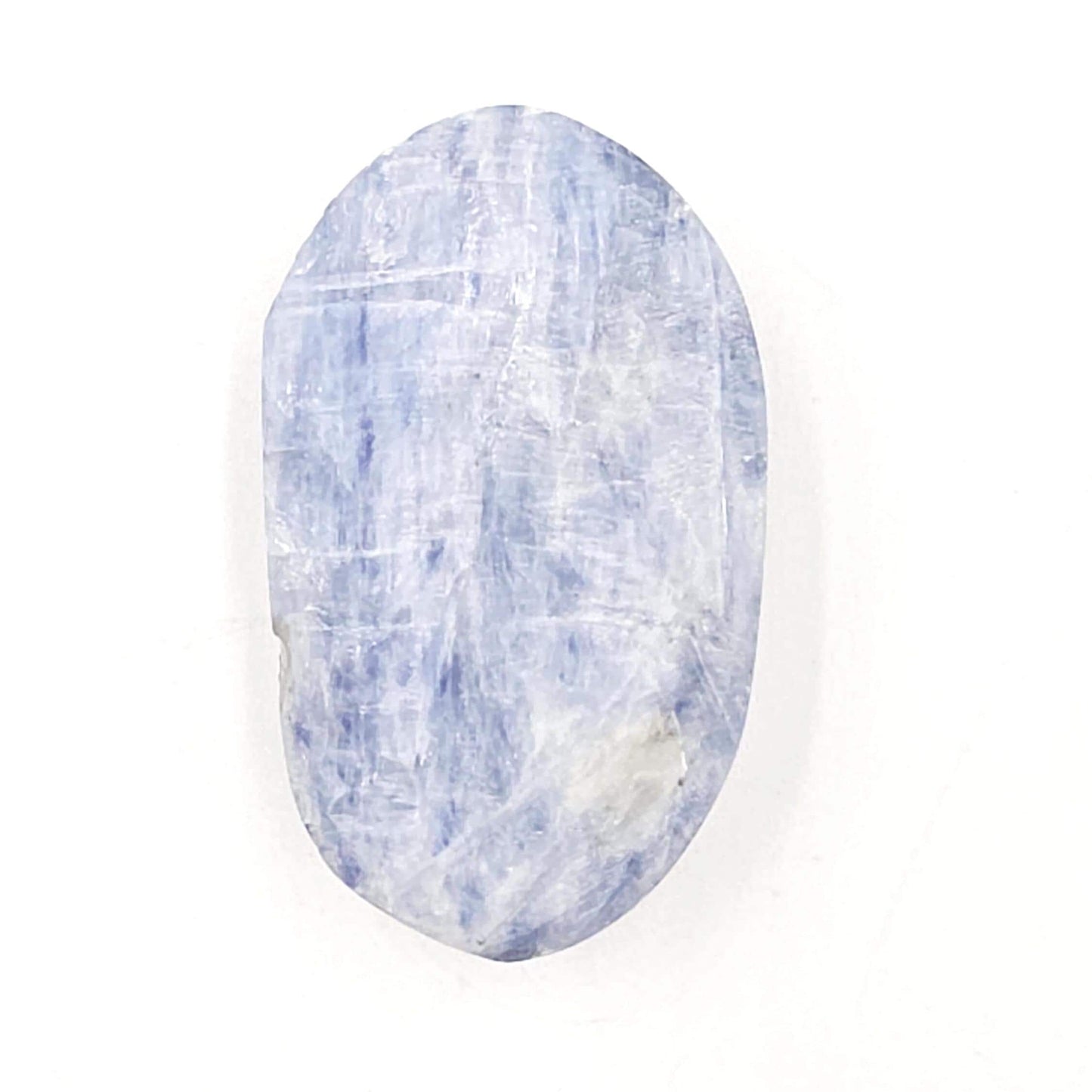 Kyanite Palm Stone – Energy Alignment, Calm & Throat Chakra Crystal, 65g
