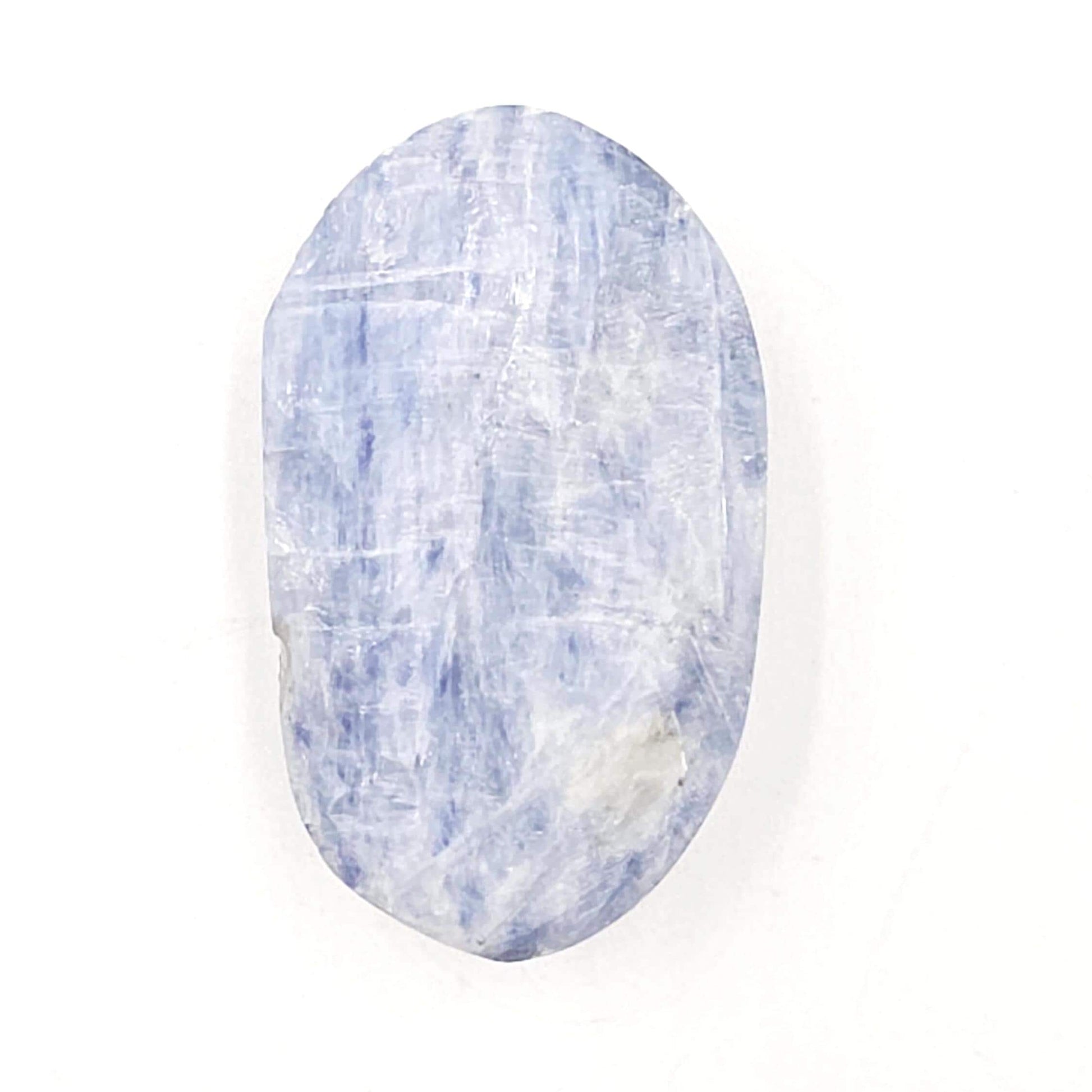 Kyanite Palm Stone – Energy Alignment, Calm & Throat Chakra Crystal, 65g