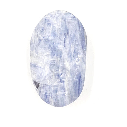 Kyanite Palm Stone – Energy Alignment, Calm & Throat Chakra Crystal, 65g