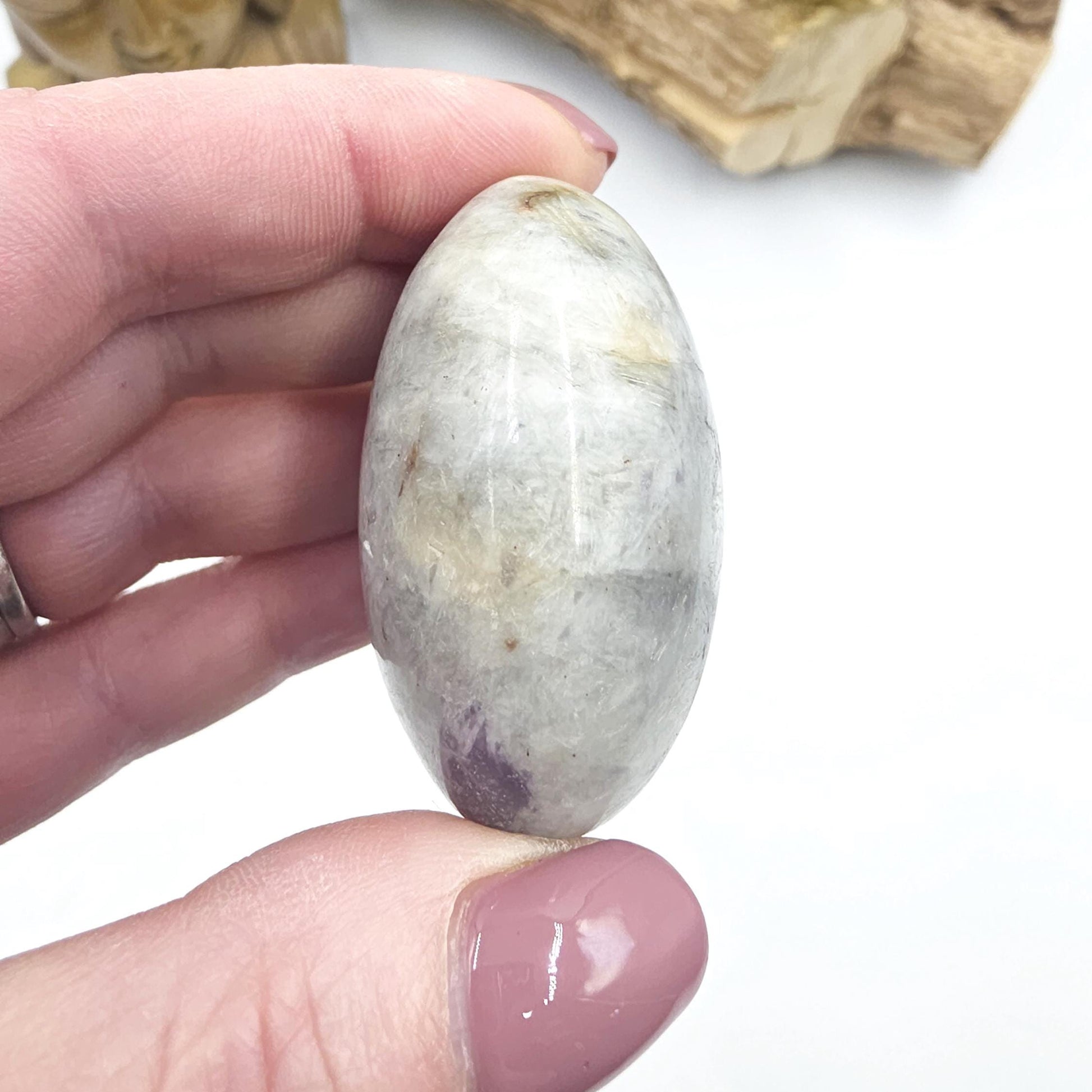 Unicorn Stone Palm Stone (Pegmatite) – Calm, Comfort & Emotional Healing Crystal, 75g