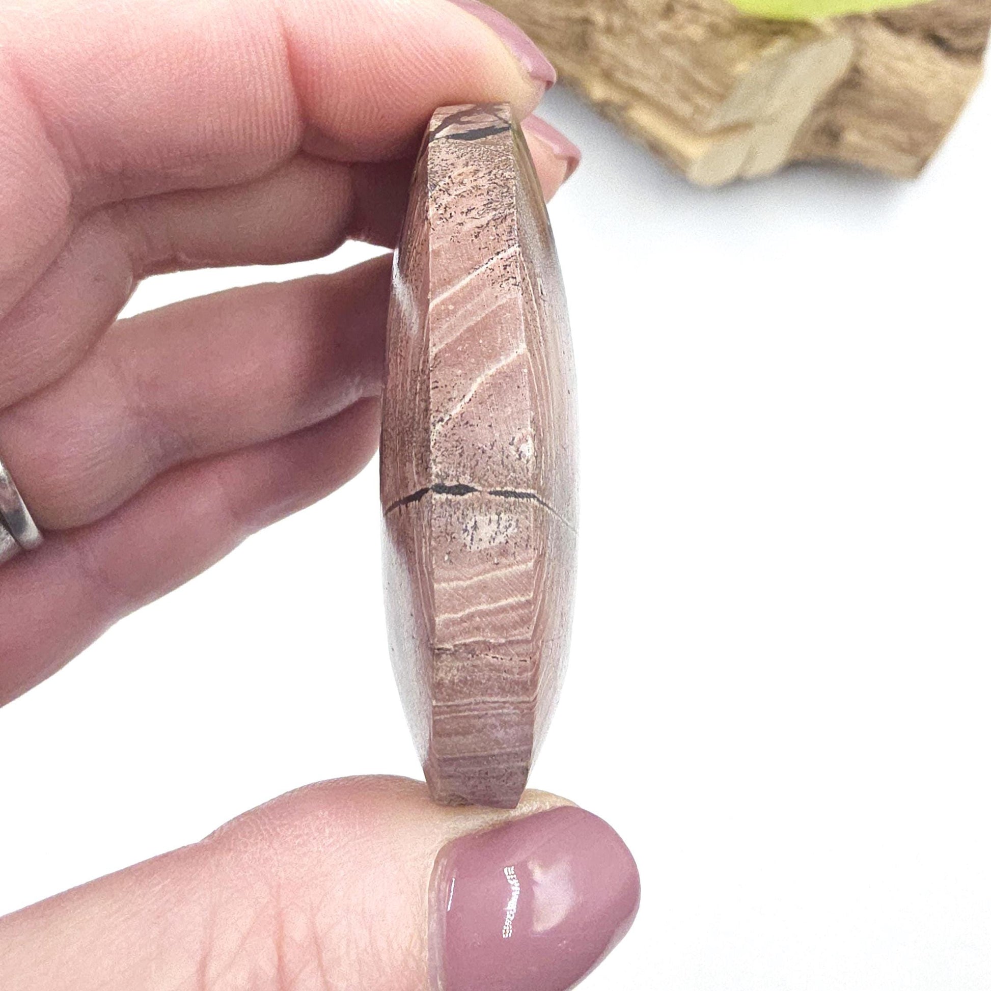 Picture Jasper Palm Stone – Grounding, Stability & Earth Connection Crystal, 55g