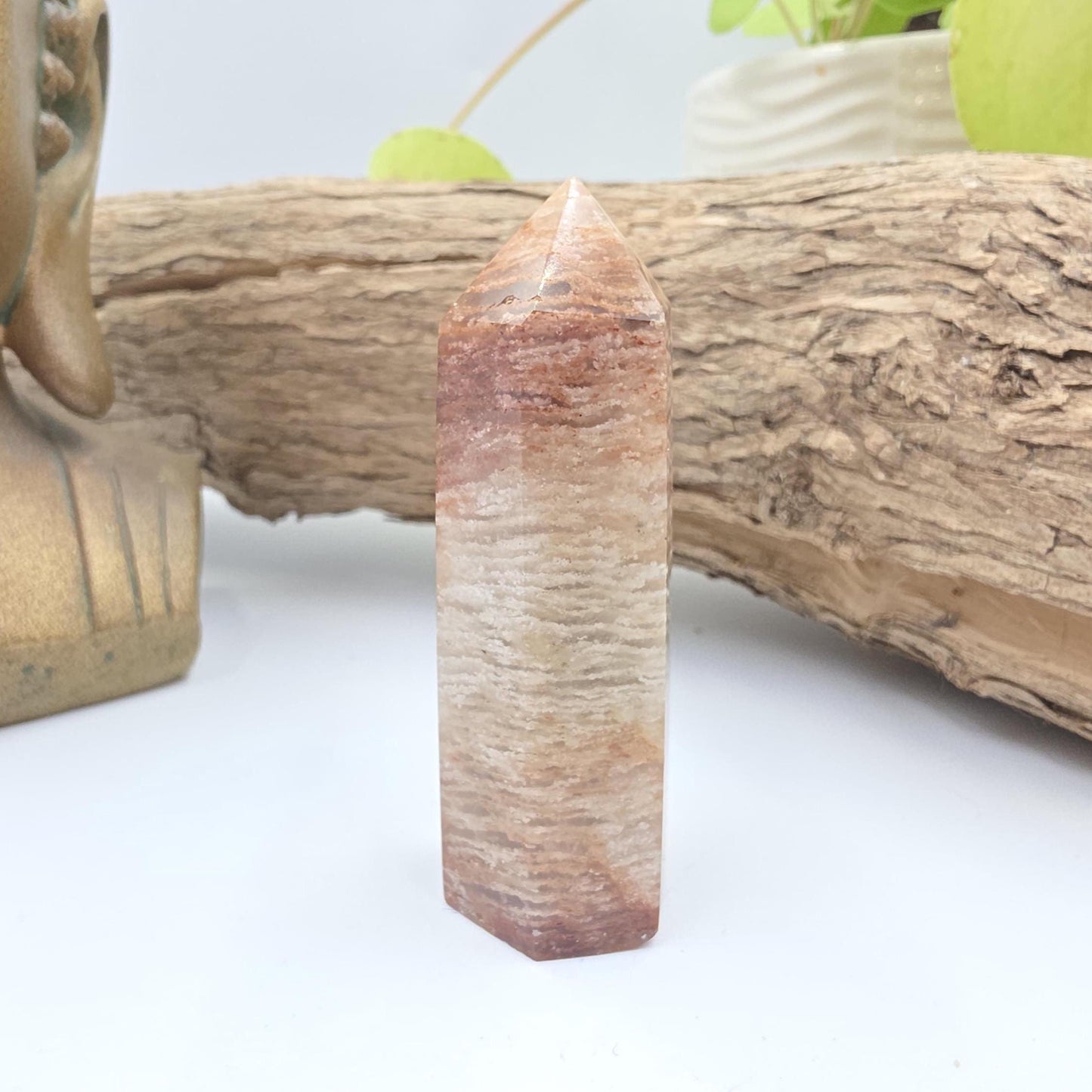 Thousand Layer Garden Quartz (Lodolite) Tower – Manifestation, Growth & Spiritual Journey Crystal, 7cm