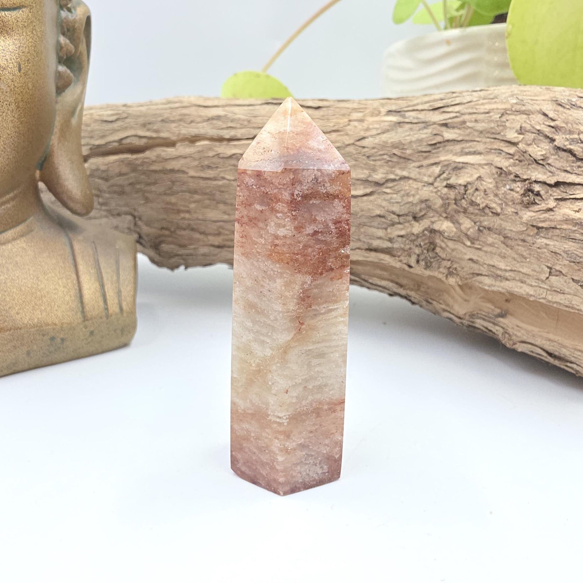 Thousand Layer Garden Quartz (Lodolite) Tower – Manifestation, Growth & Spiritual Journey Crystal, 7cm