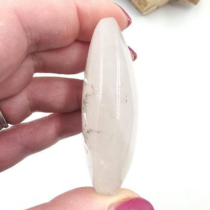 Rare Dendritic Quartz Palm Stone – Clarity, Growth and Root & Crown Chakra Crystal, 50g