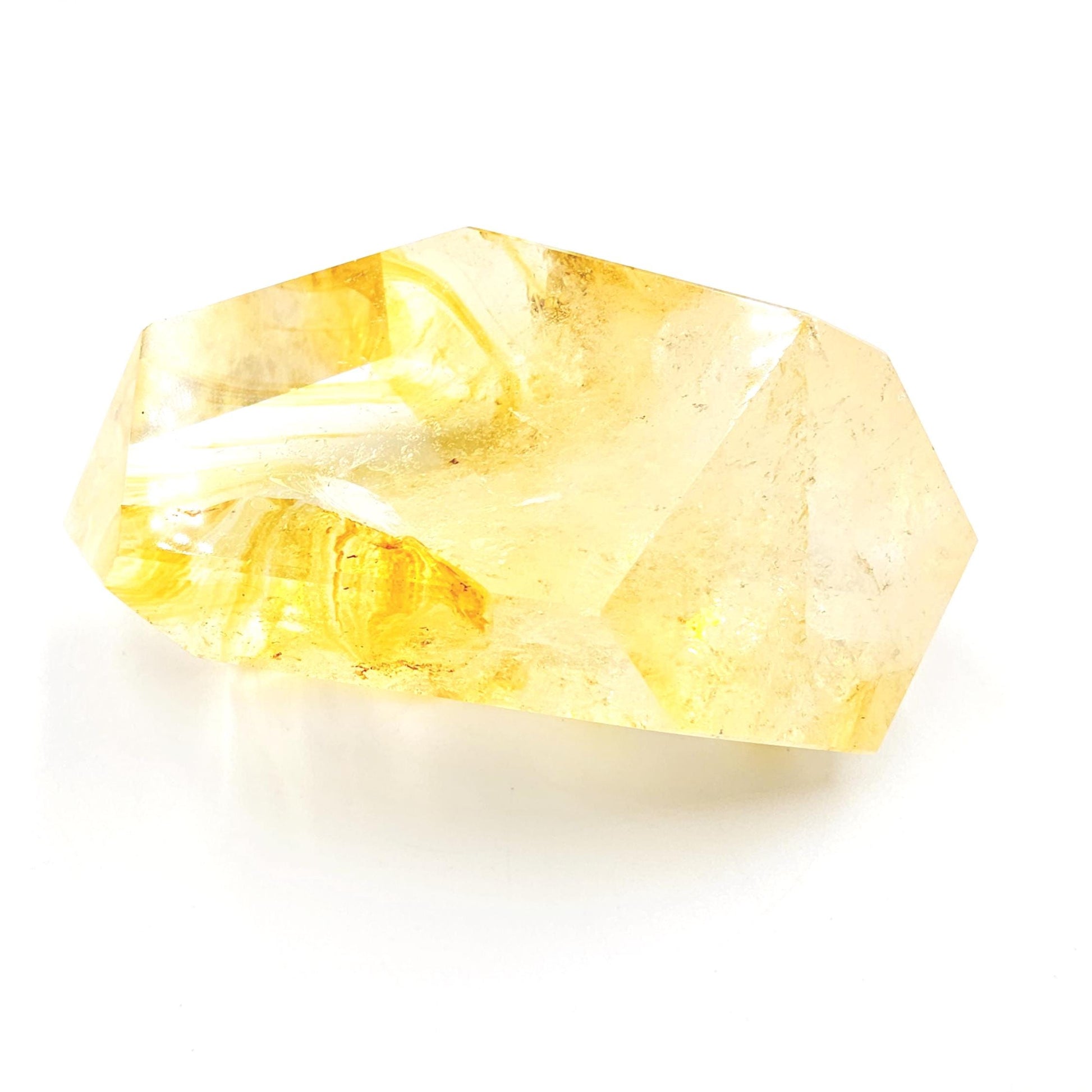 Madagascan Golden Healer Freeform with rainbow flashes – Deep Healing, Energy Amplification & Spiritual Balance Crystal, 320g