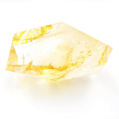 Madagascan Golden Healer Freeform with rainbow flashes – Deep Healing, Energy Amplification & Spiritual Balance Crystal, 320g