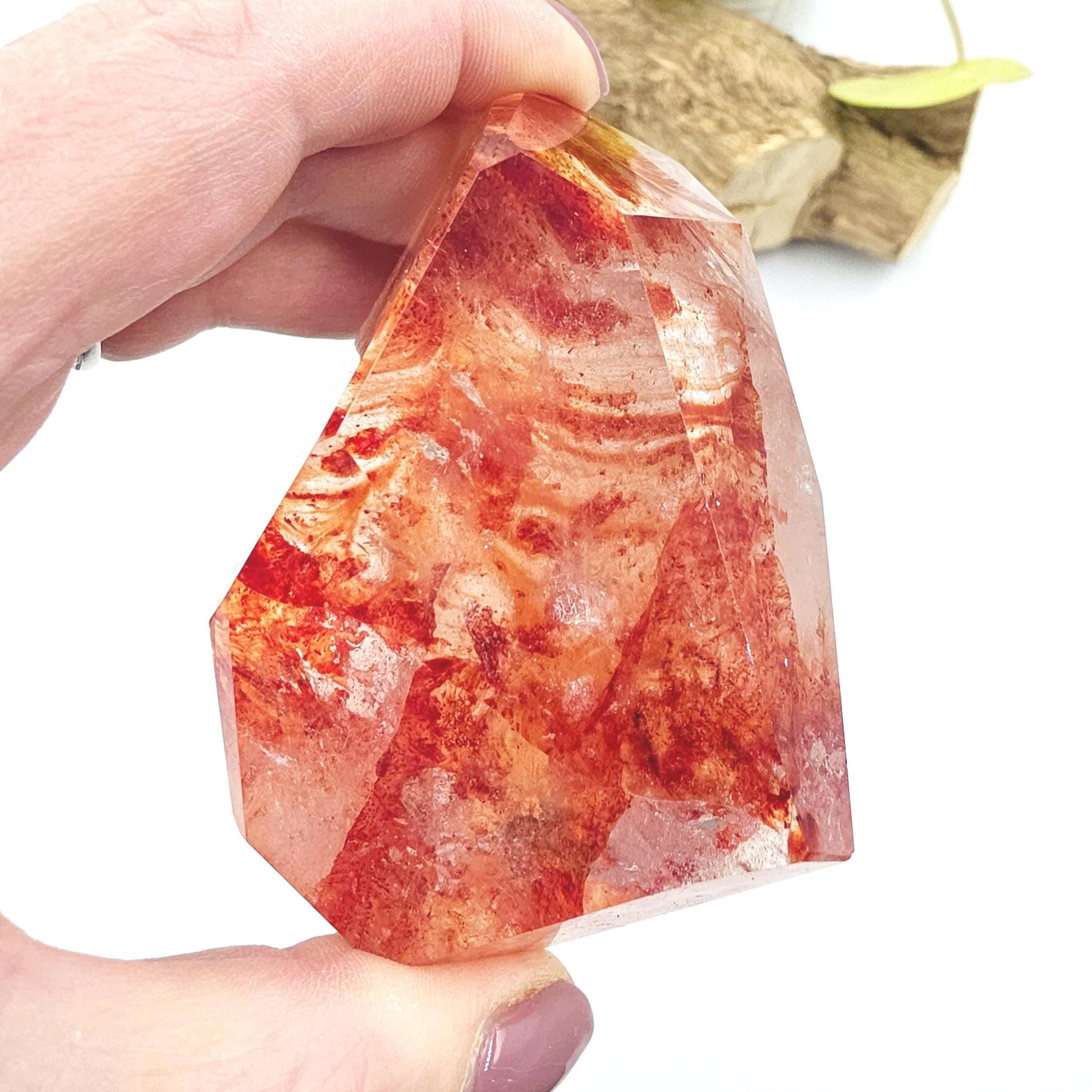 Madagascan Fire Quartz (Hematoid) Freeform – Grounding, Clarity & Energy Balancing Crystal, 300g