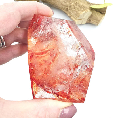Madagascan Fire Quartz (Hematoid) Freeform – Grounding, Clarity & Energy Balancing Crystal, 300g