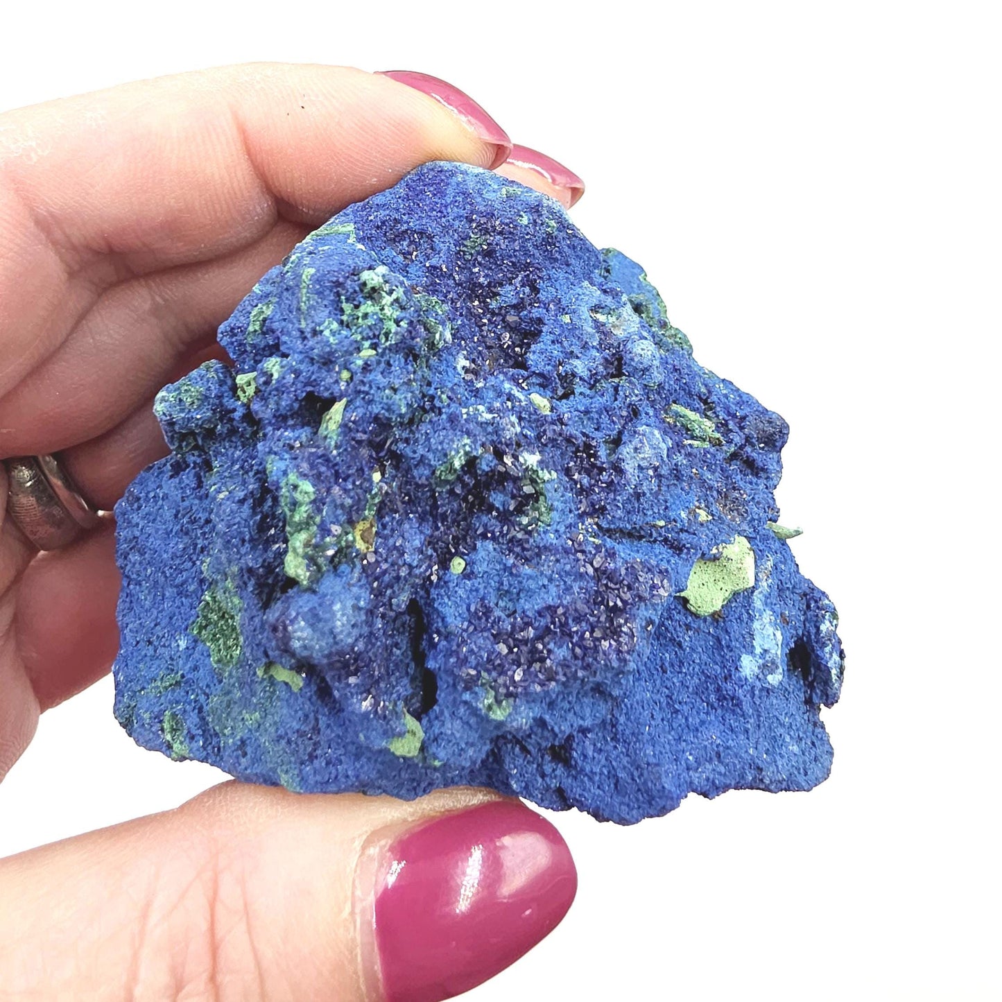 Sparkly Raw Azurite Specimen – Intuition, Insight & Third Eye Chakra Crystal, 240g