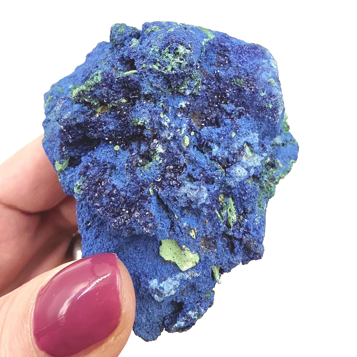 Sparkly Raw Azurite Specimen – Intuition, Insight & Third Eye Chakra Crystal, 240g
