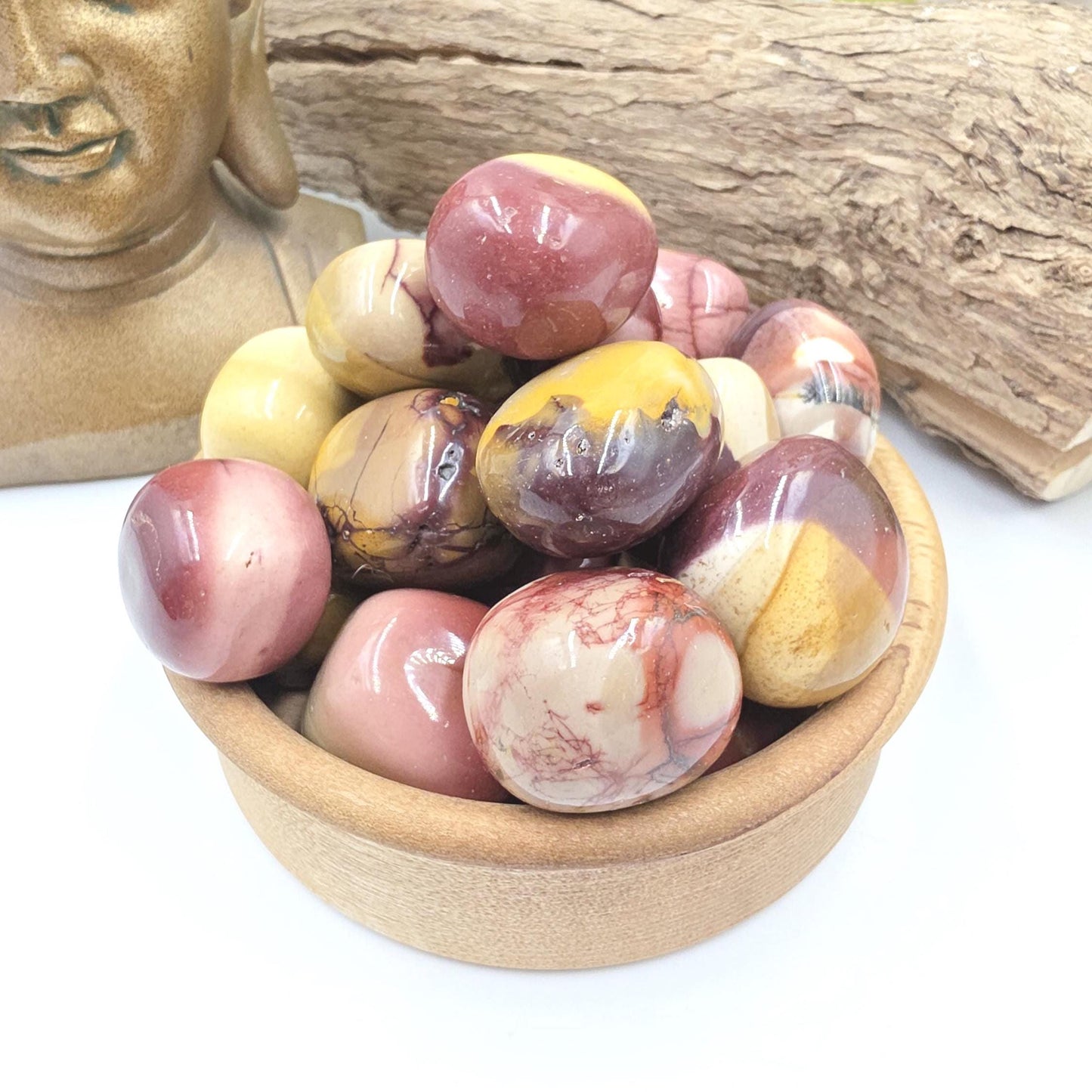 Mookaite Jasper Tumble Stones – Strength, Stability & Root Chakra Crystal, 2-3cm