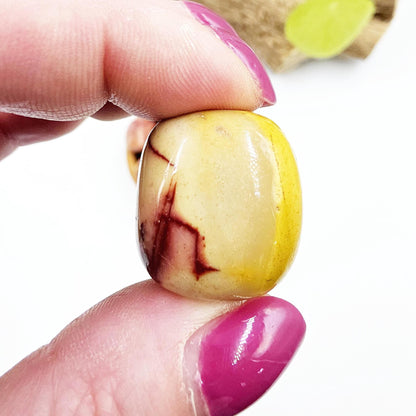 Mookaite Jasper Tumble Stones – Strength, Stability & Root Chakra Crystal, 2-3cm