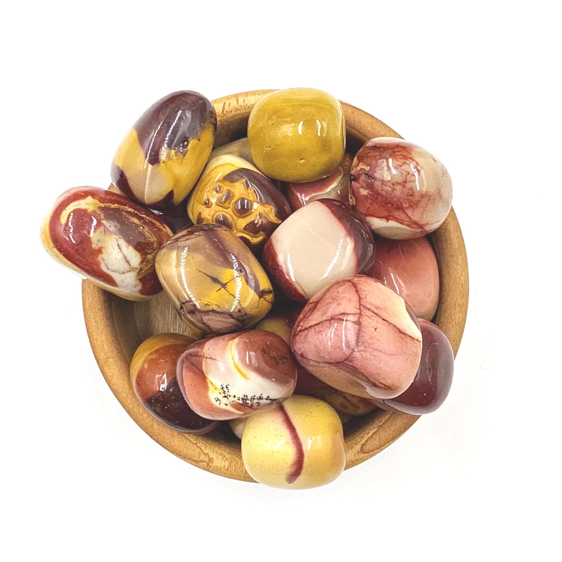Mookaite Jasper Tumble Stones – Strength, Stability & Root Chakra Crystal, 2-3cm